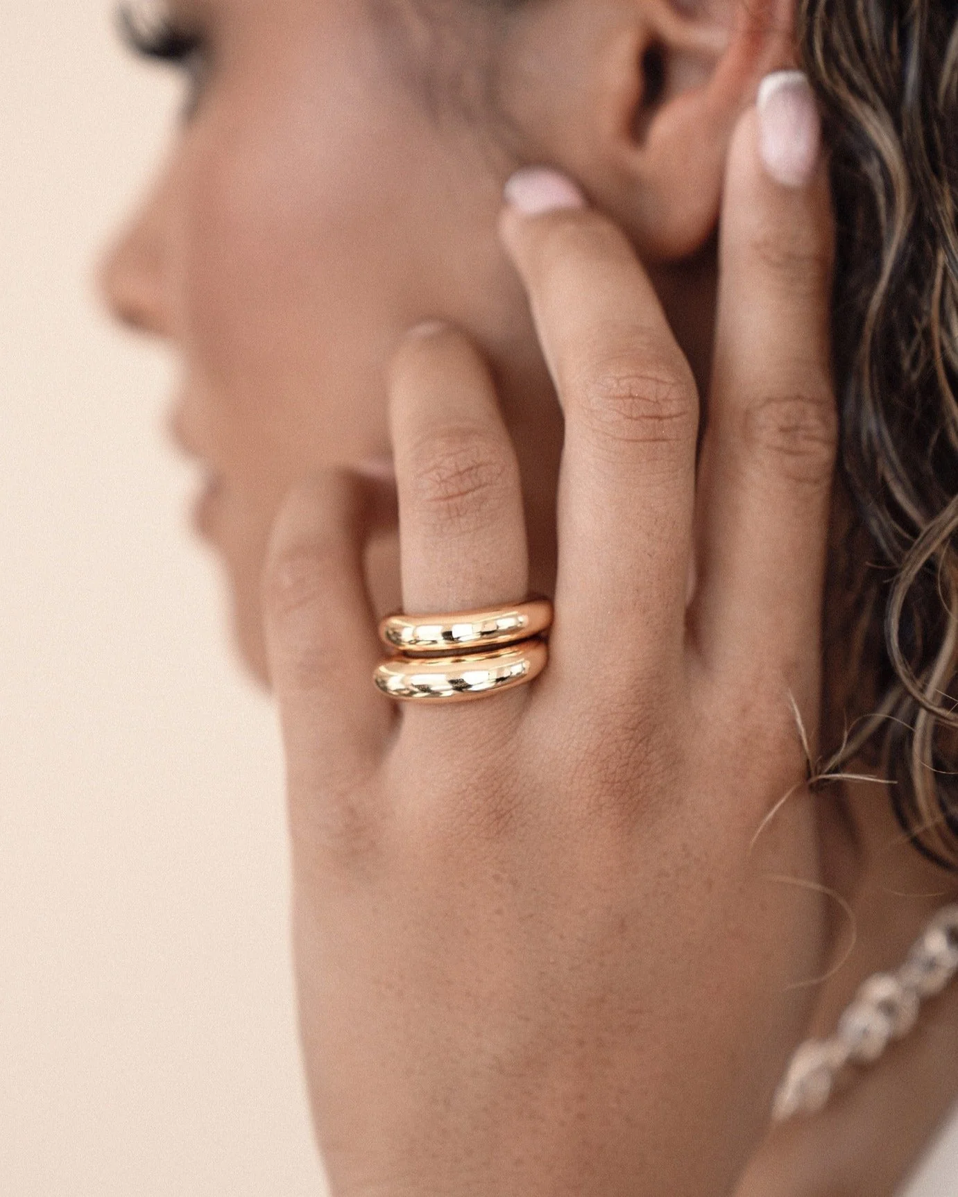 Modern Dome Ring Set - Image 5