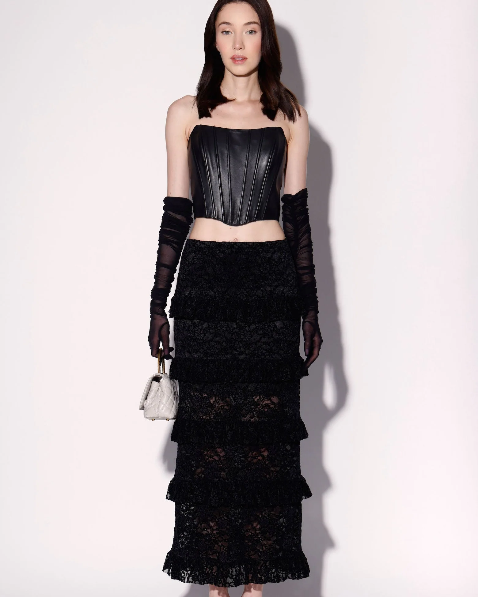 Paige Skirt, Black Lace - Image 2