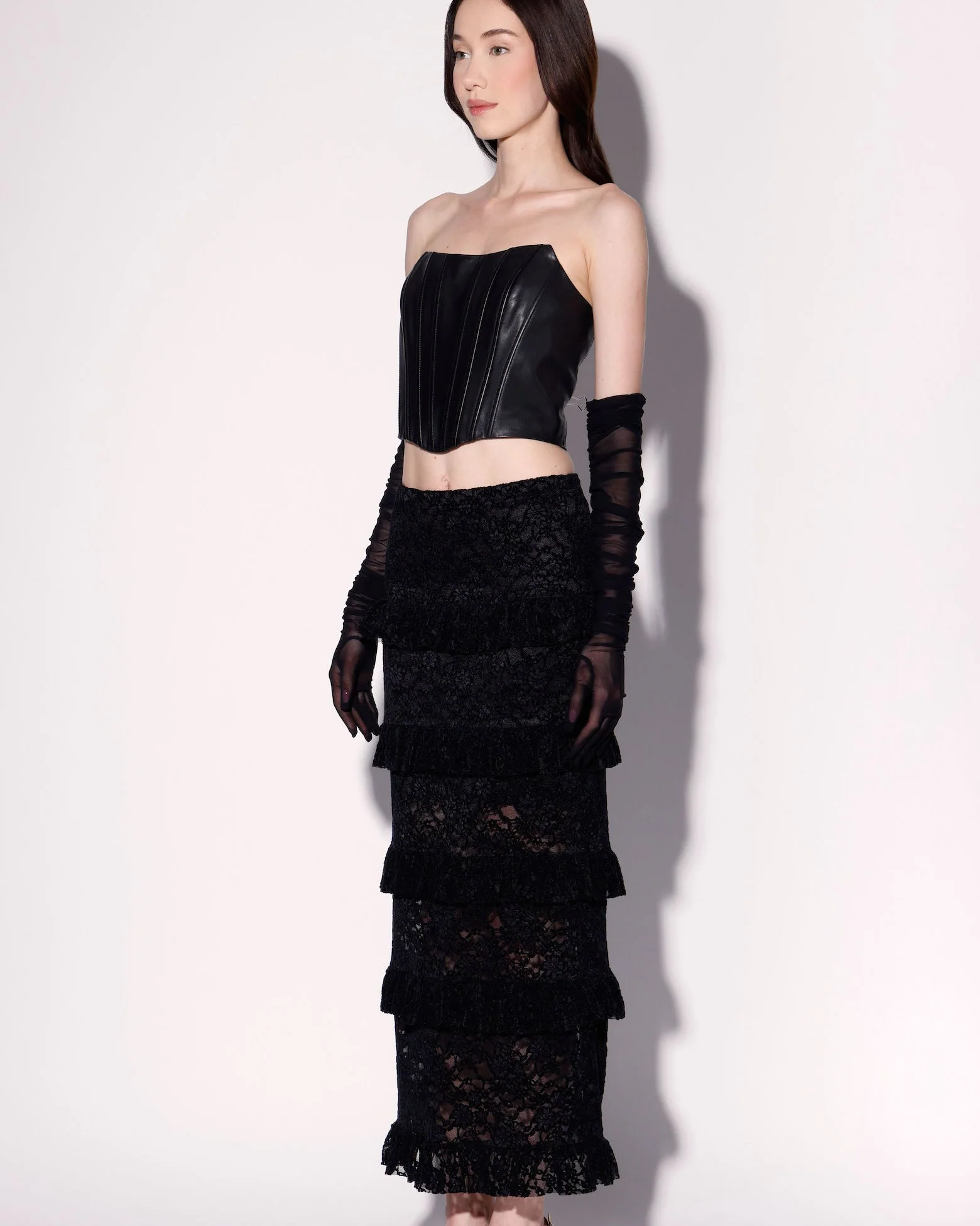 Paige Skirt, Black Lace - Image 3