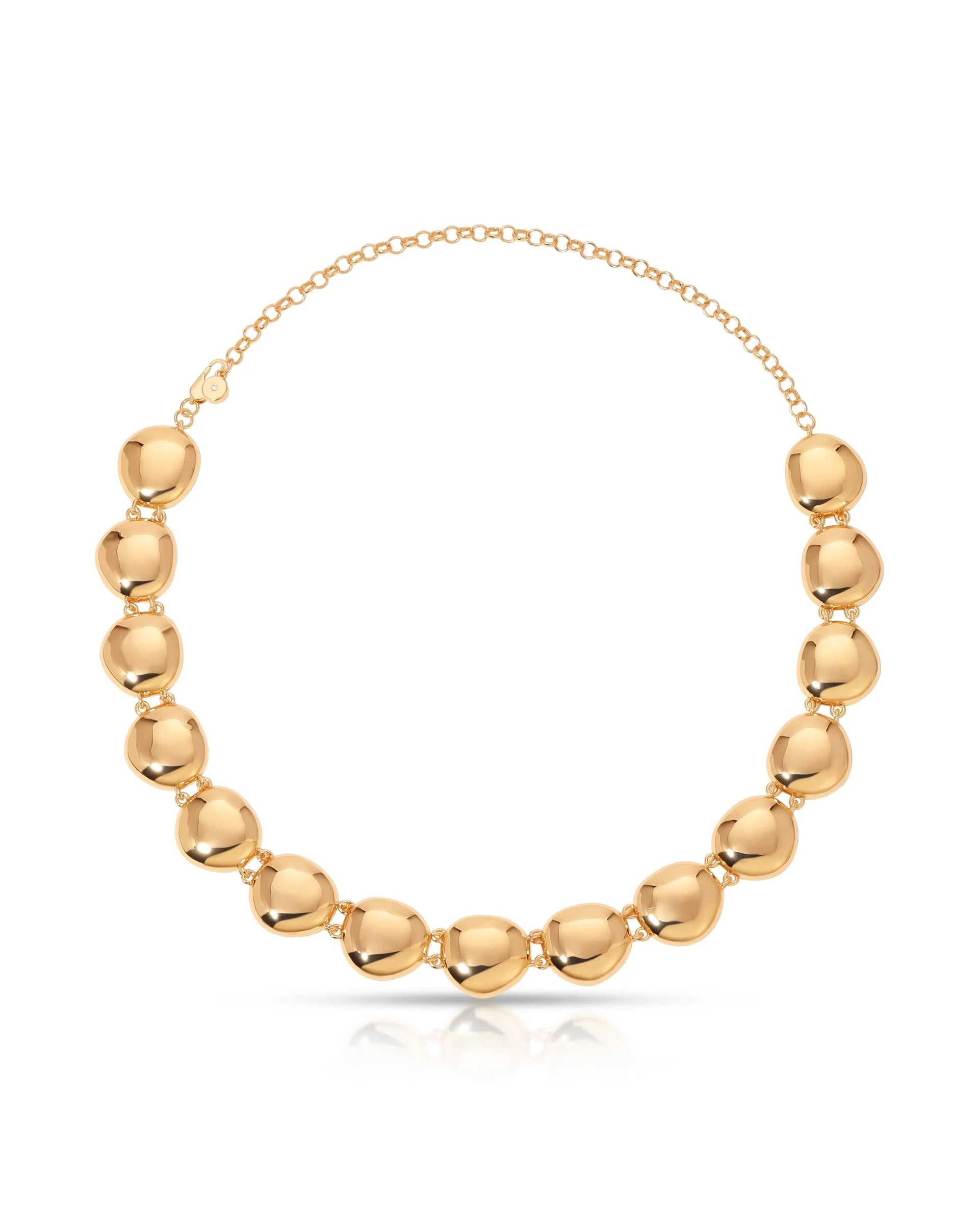 Polished Pebble Choker Necklace