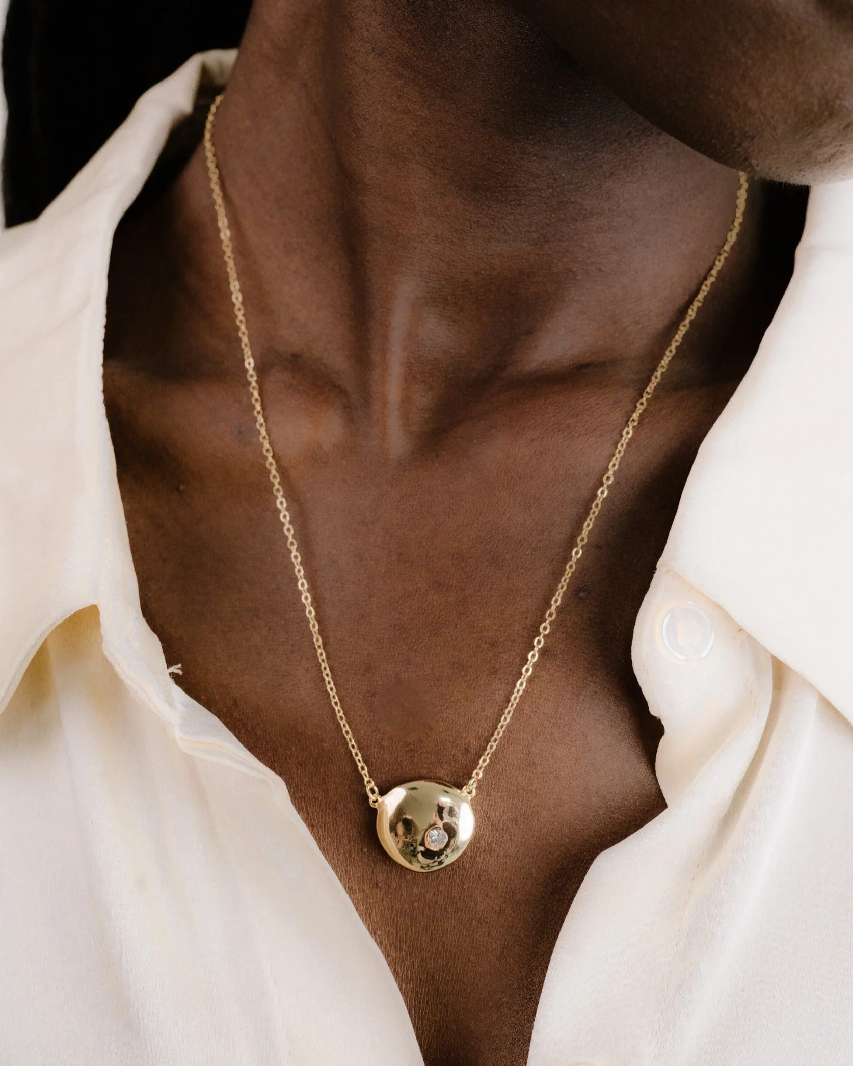 Polished Pebble Pendant Necklace - Image 7
