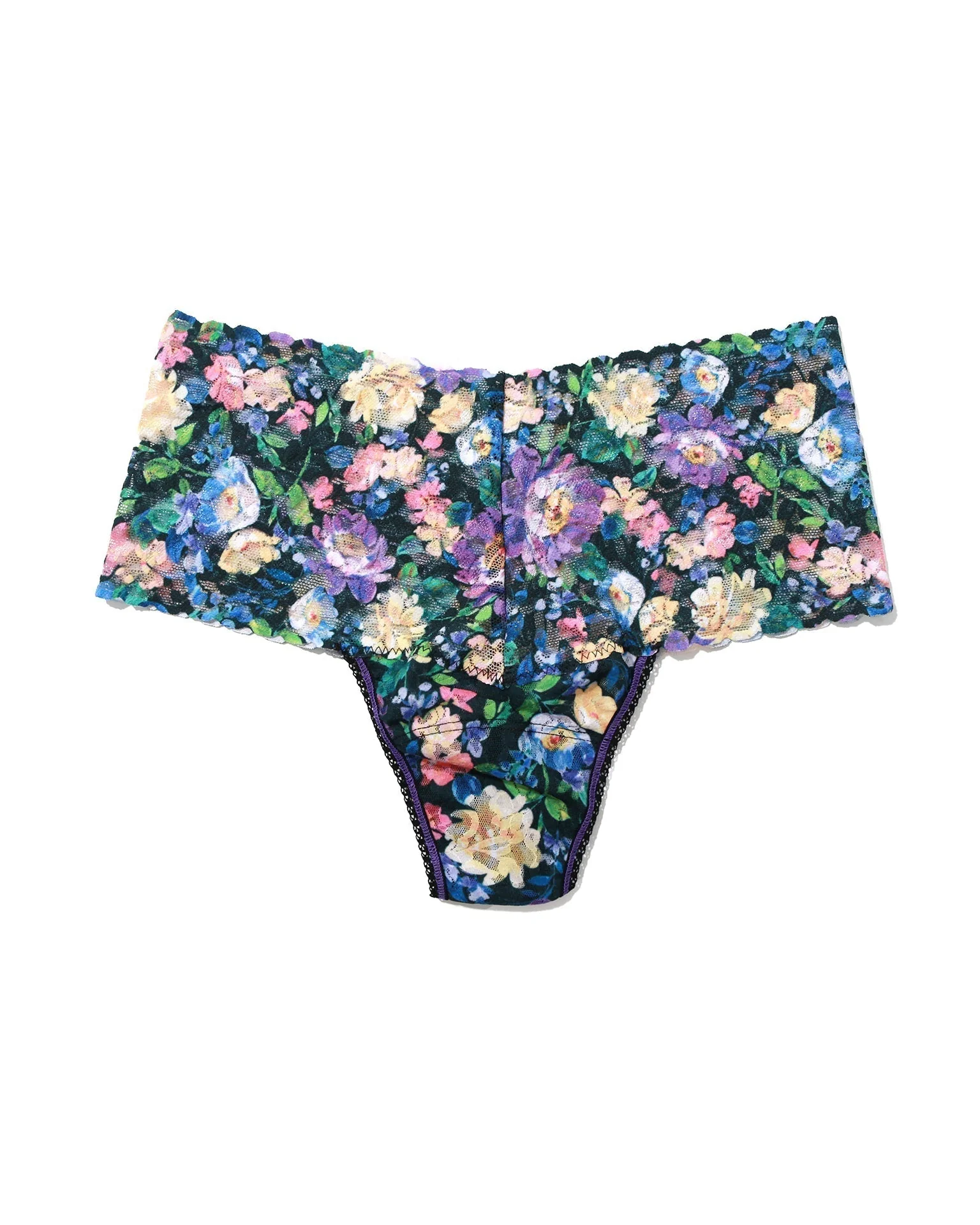 Printed Retro Lace Thong Dream Garden Sale - Image 3
