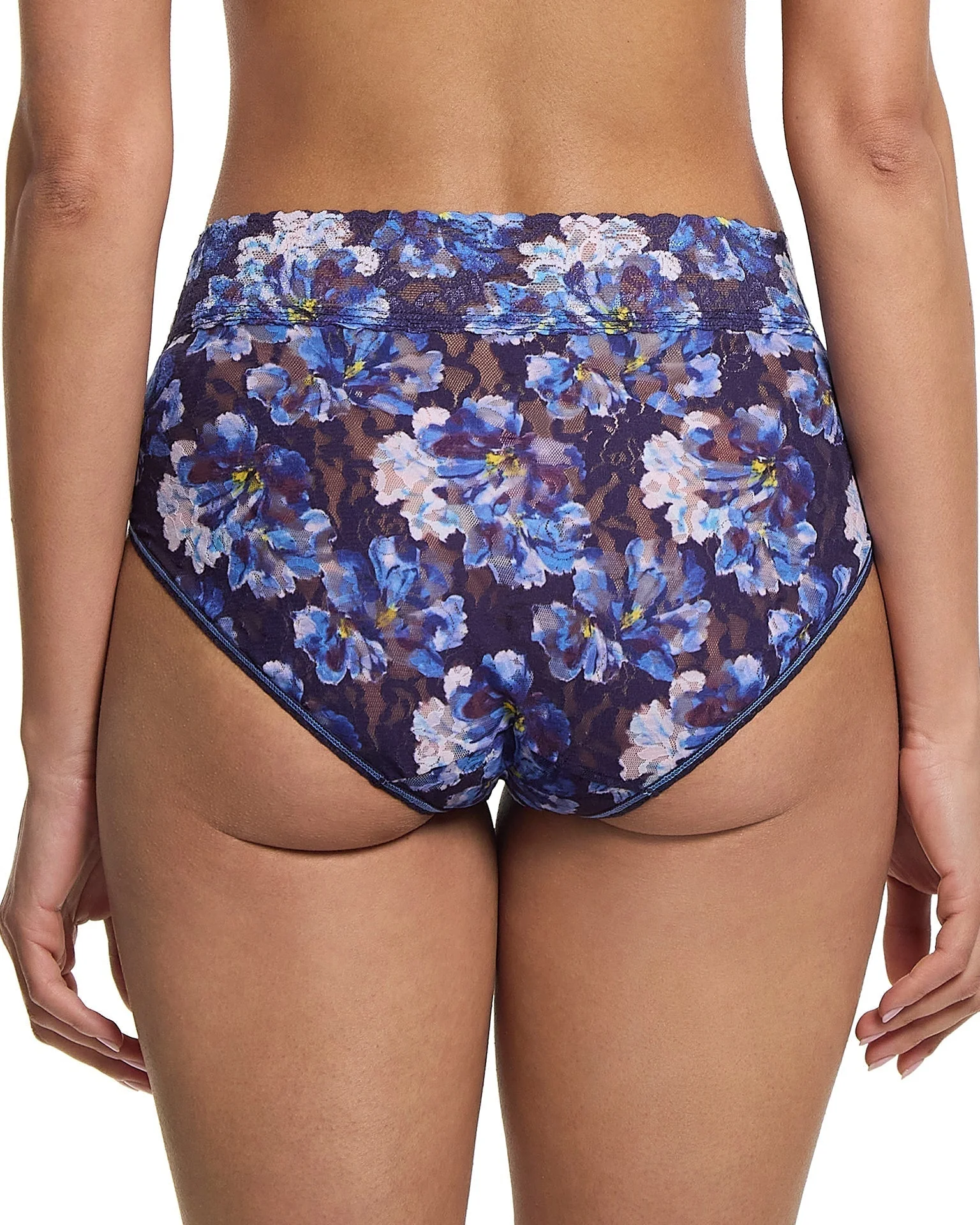 Printed Signature Lace French Brief Nightfall Purple Sale - Image 2