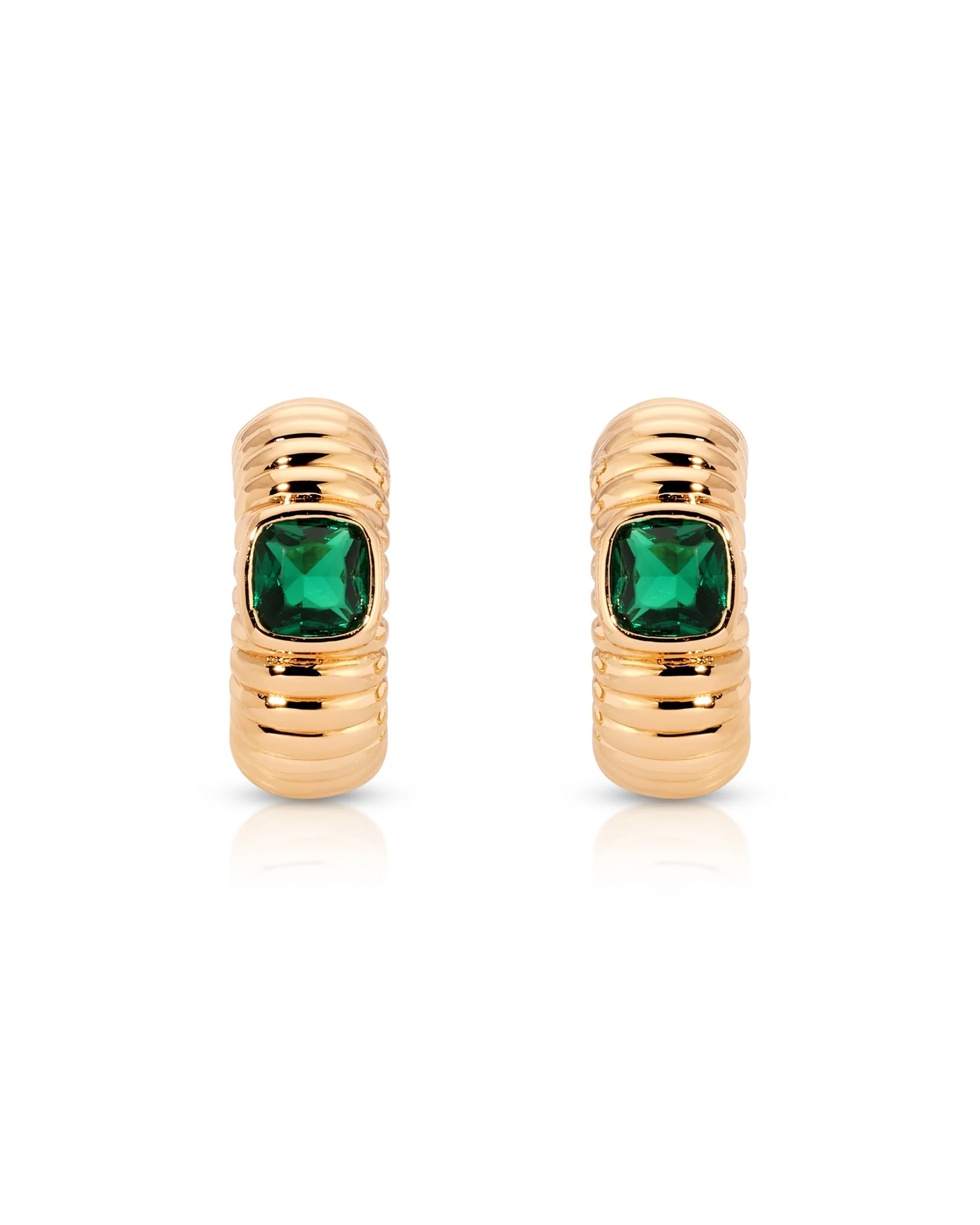 Ribbed Small Hoops - Image 3