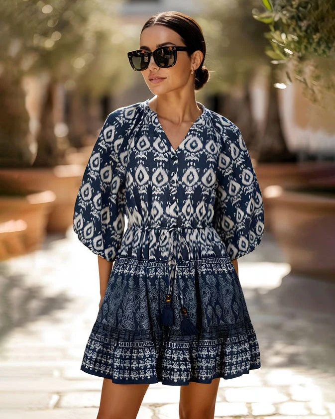 Sam Dress In Tivara Ikat - Image 2