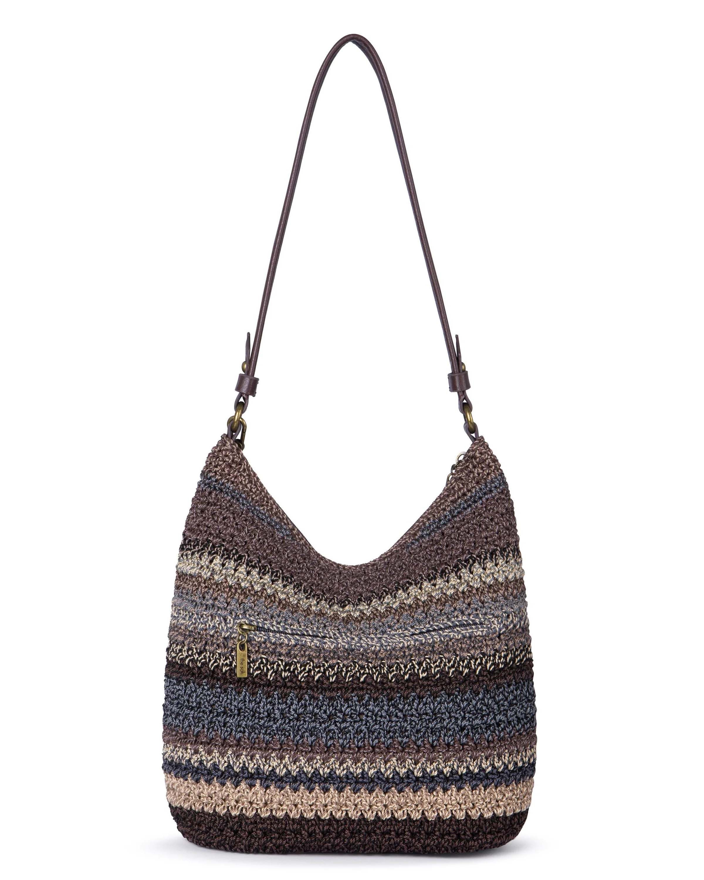 Sequoia Hobo - Hand Crochet - Aspen Stripe - Image 5
