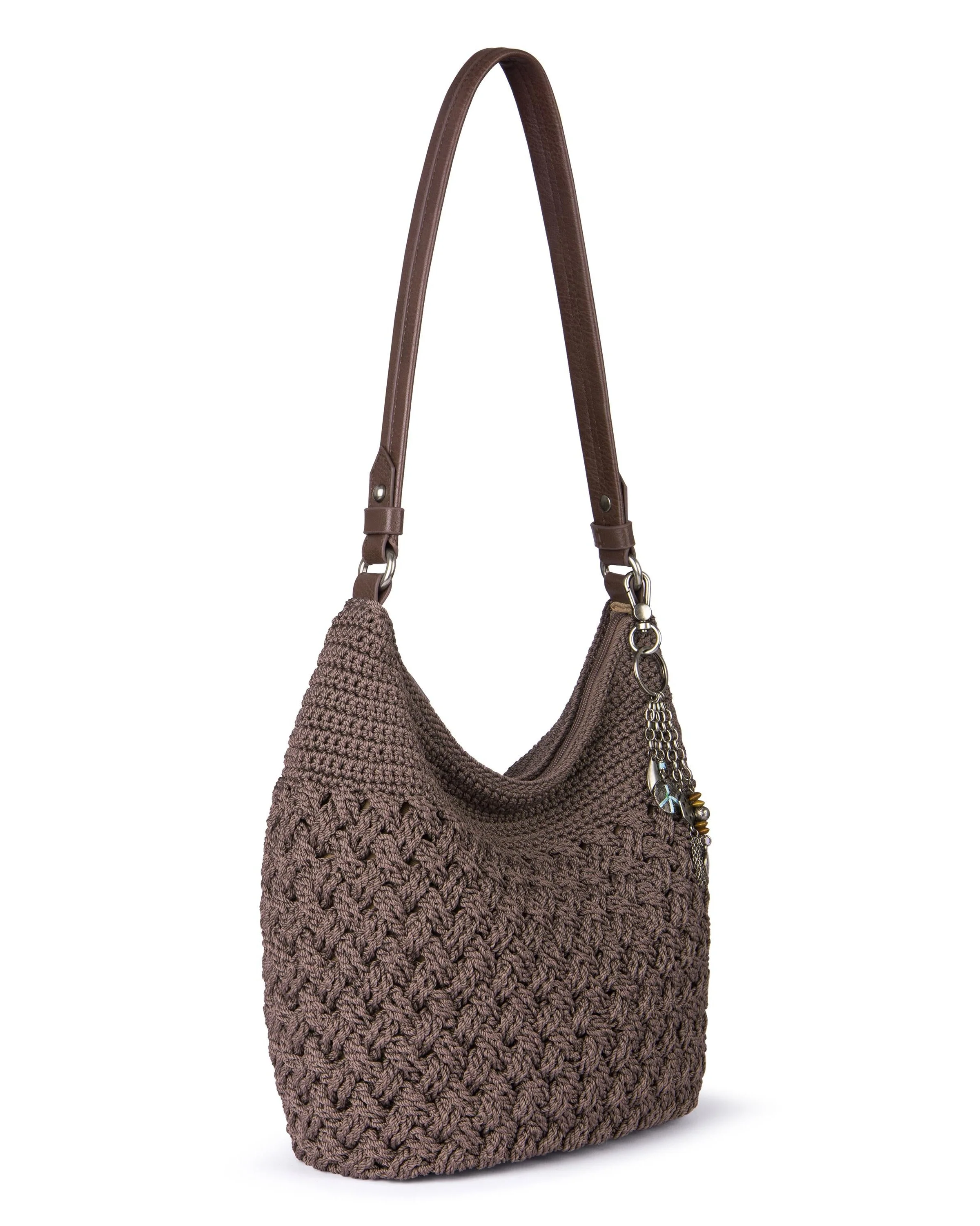 Sequoia Hobo - Hand Crochet - Mushroom Cozy Weave - Image 3