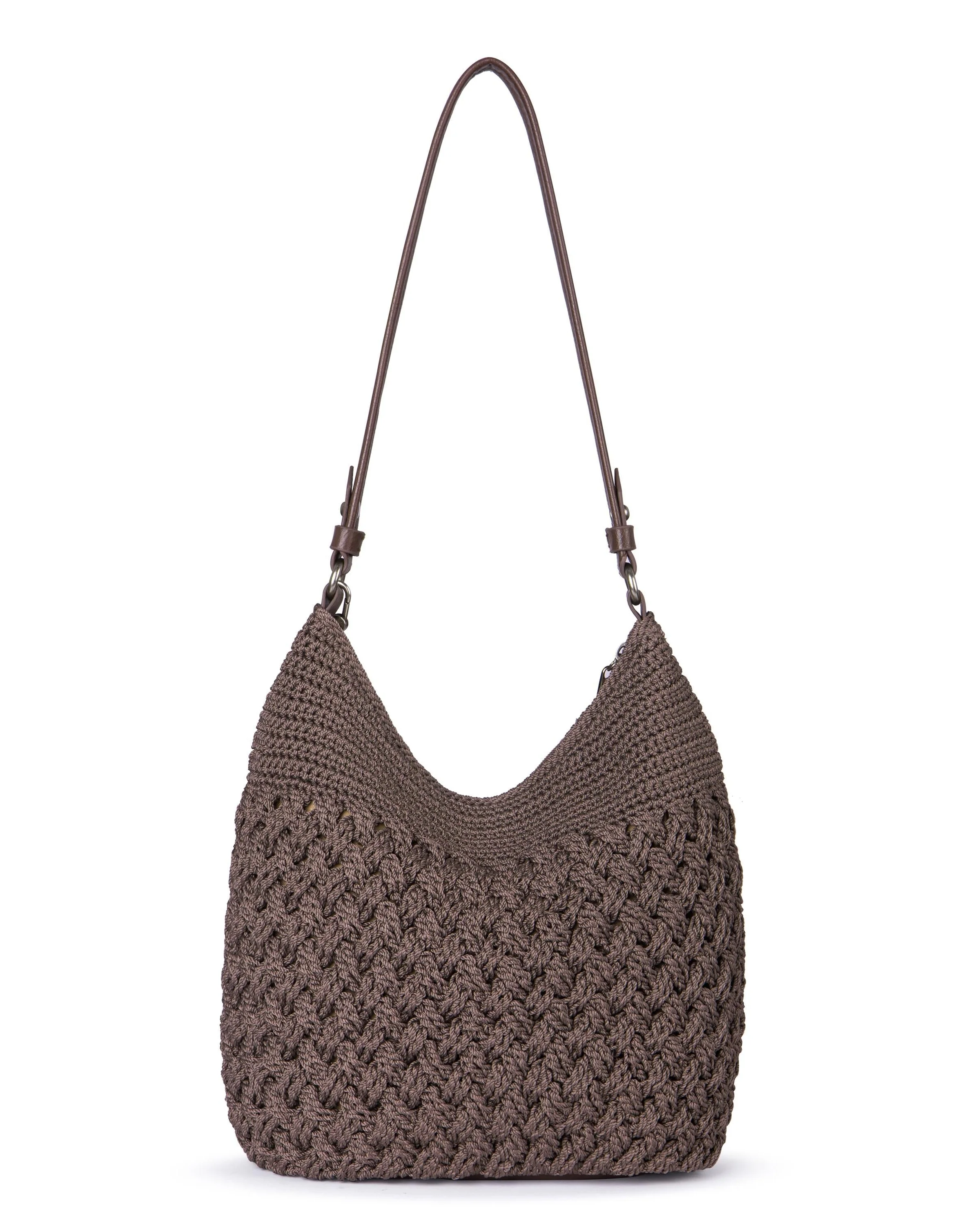 Sequoia Hobo - Hand Crochet - Mushroom Cozy Weave - Image 5