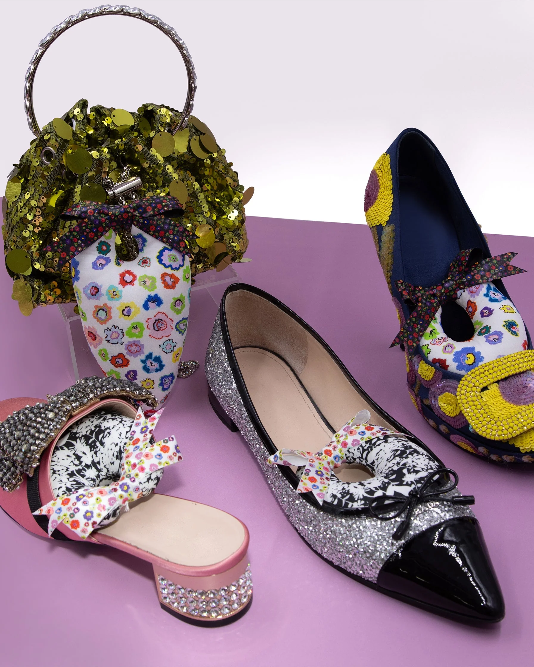 Shadow Floral Long Shoe Stuffer Inserts by Amanda Perna - Image 5