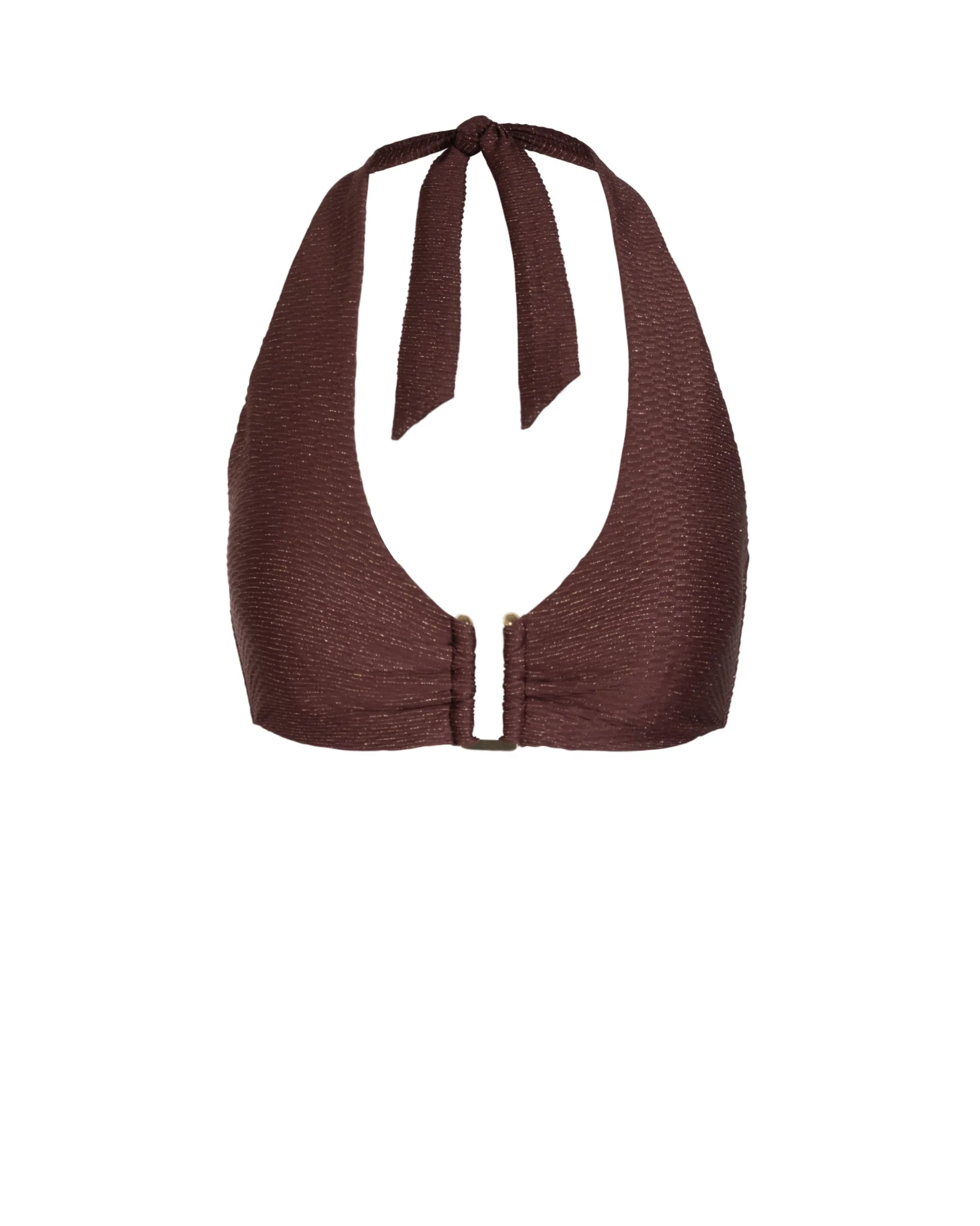 Shana Top In Cacao Metallic