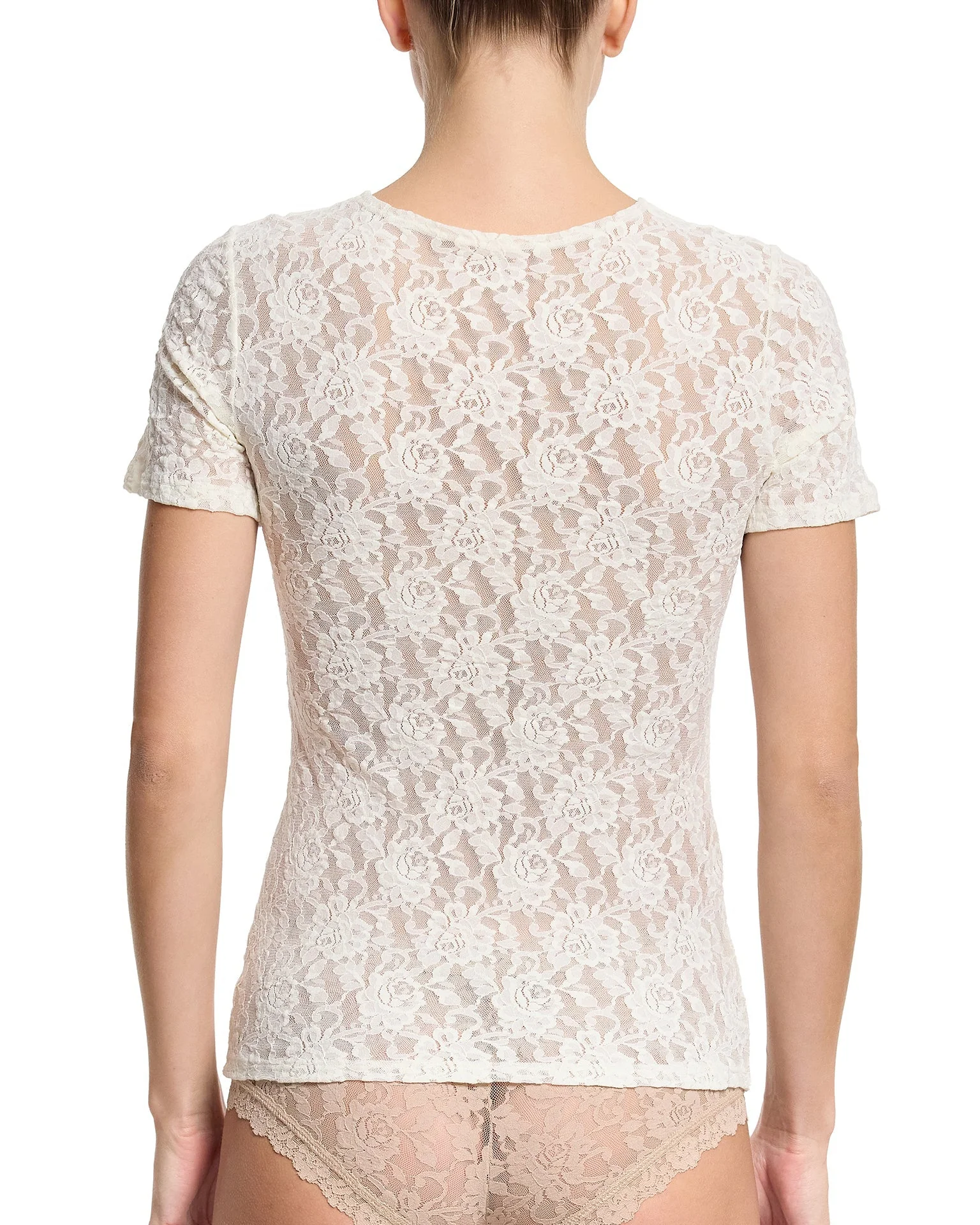 Signature Lace® Short Sleeve Top Marshmallow - Image 6