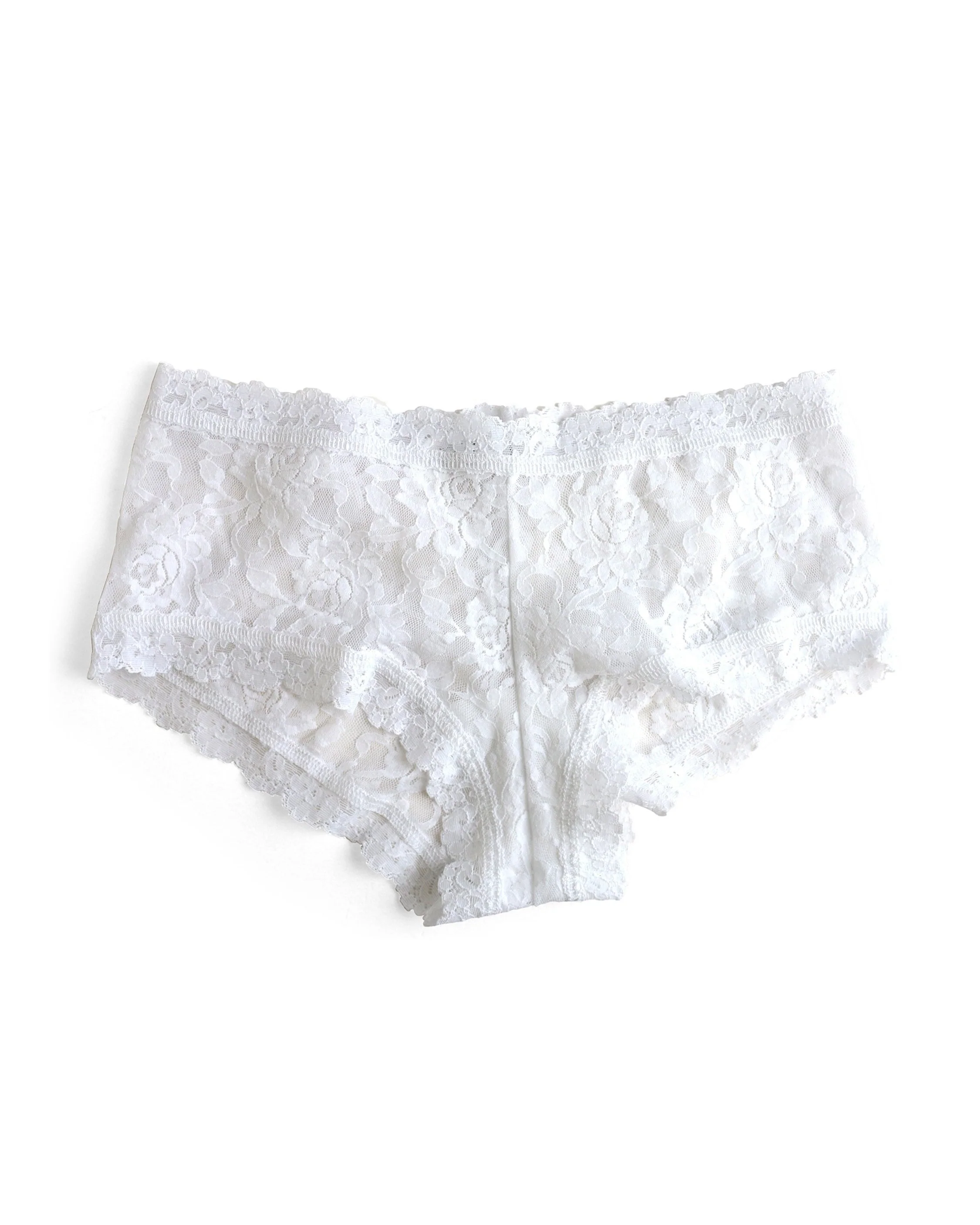 Signature Lace Boyshort White - Image 5