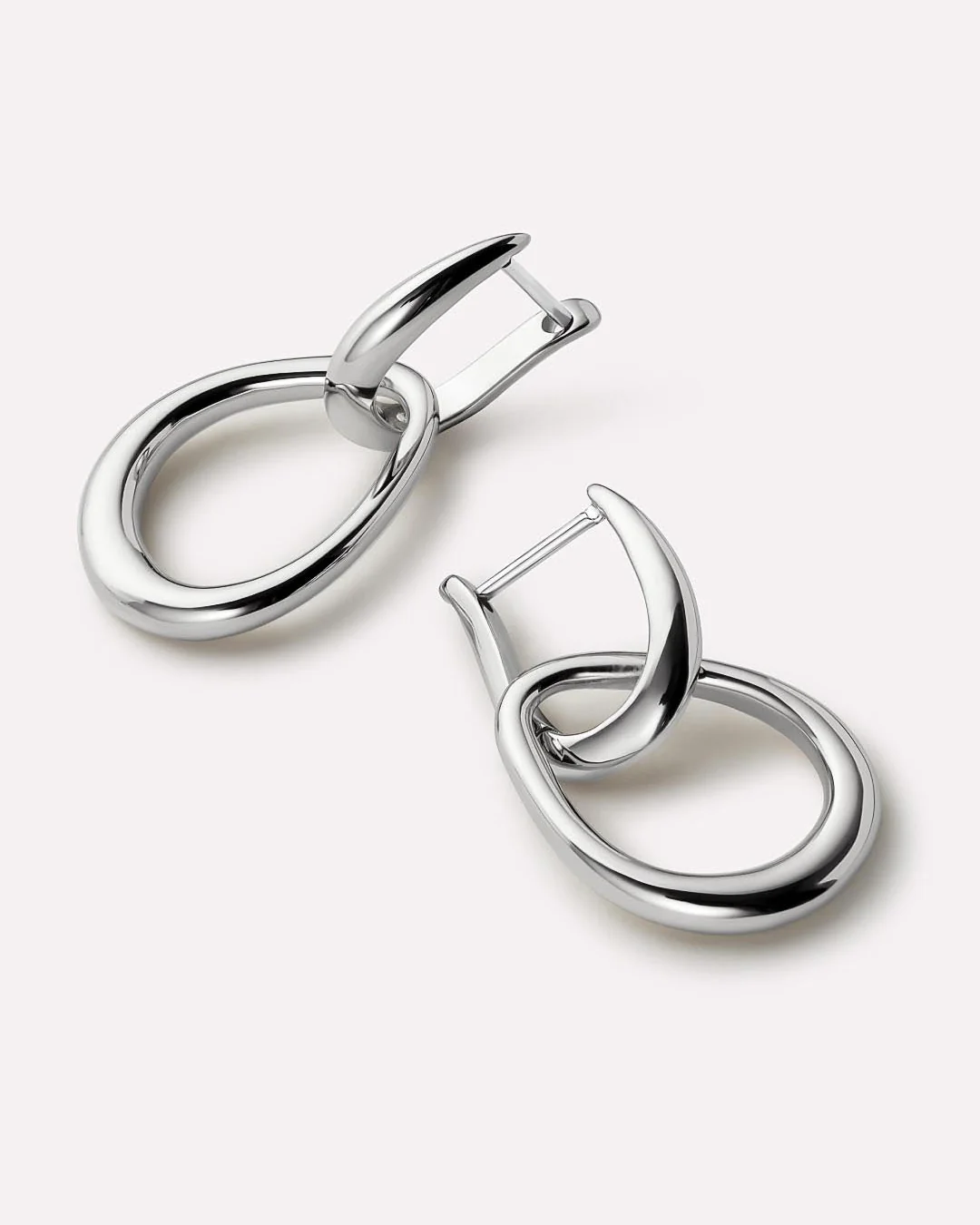 Silver Drop Earrings - Sage Silver - Image 6