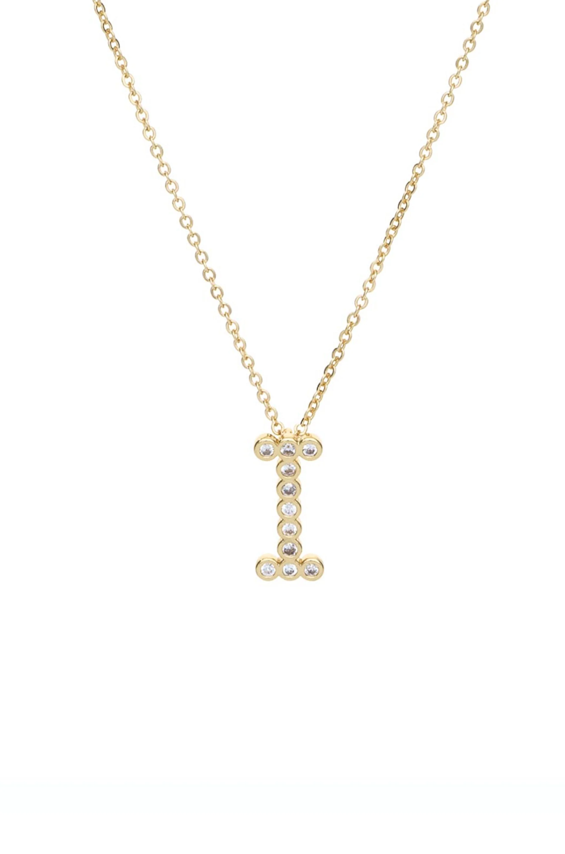 Simple Crystal Initial Necklace - Image 14