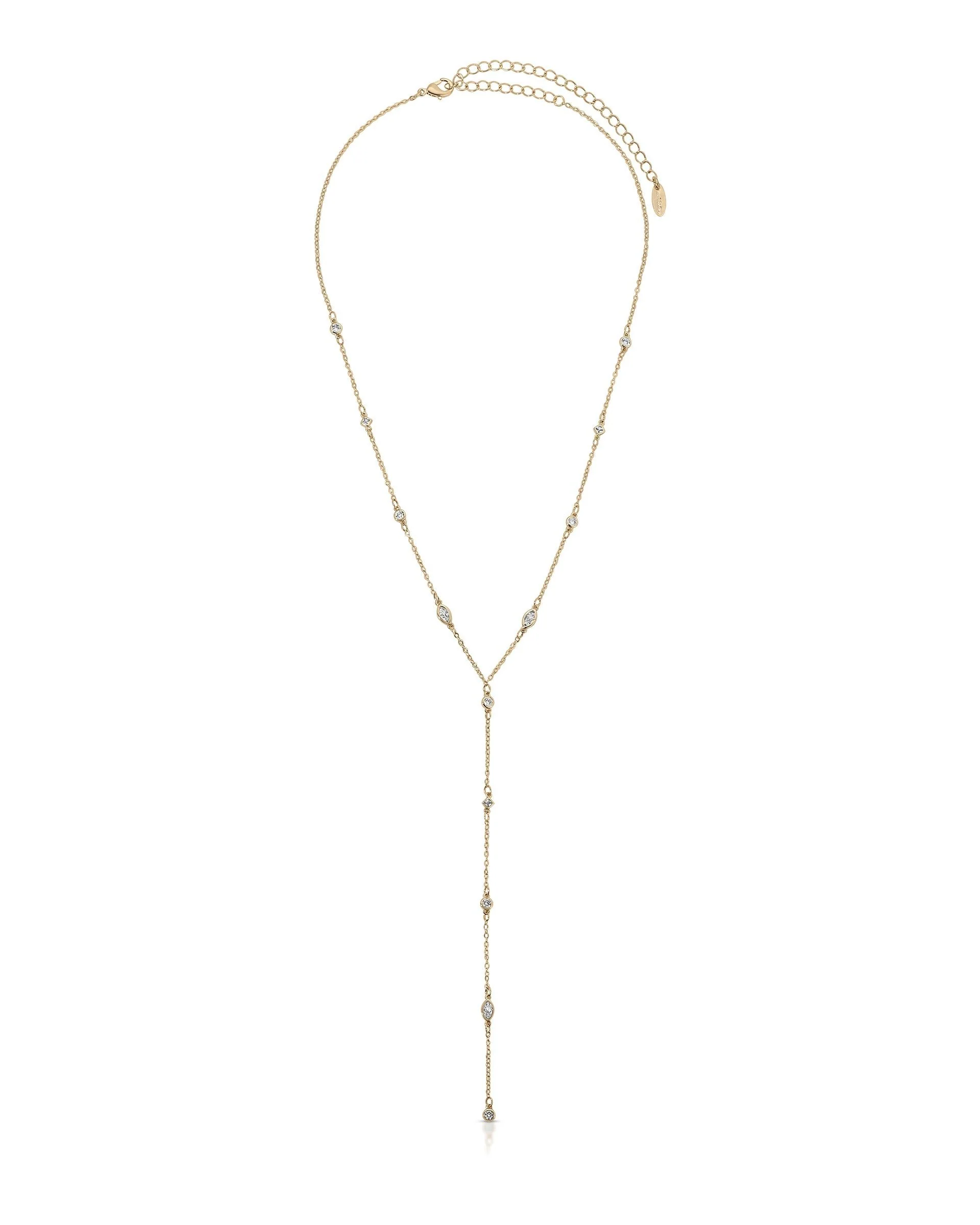 Simple Statement Crystal Dotted Lariat - Image 3