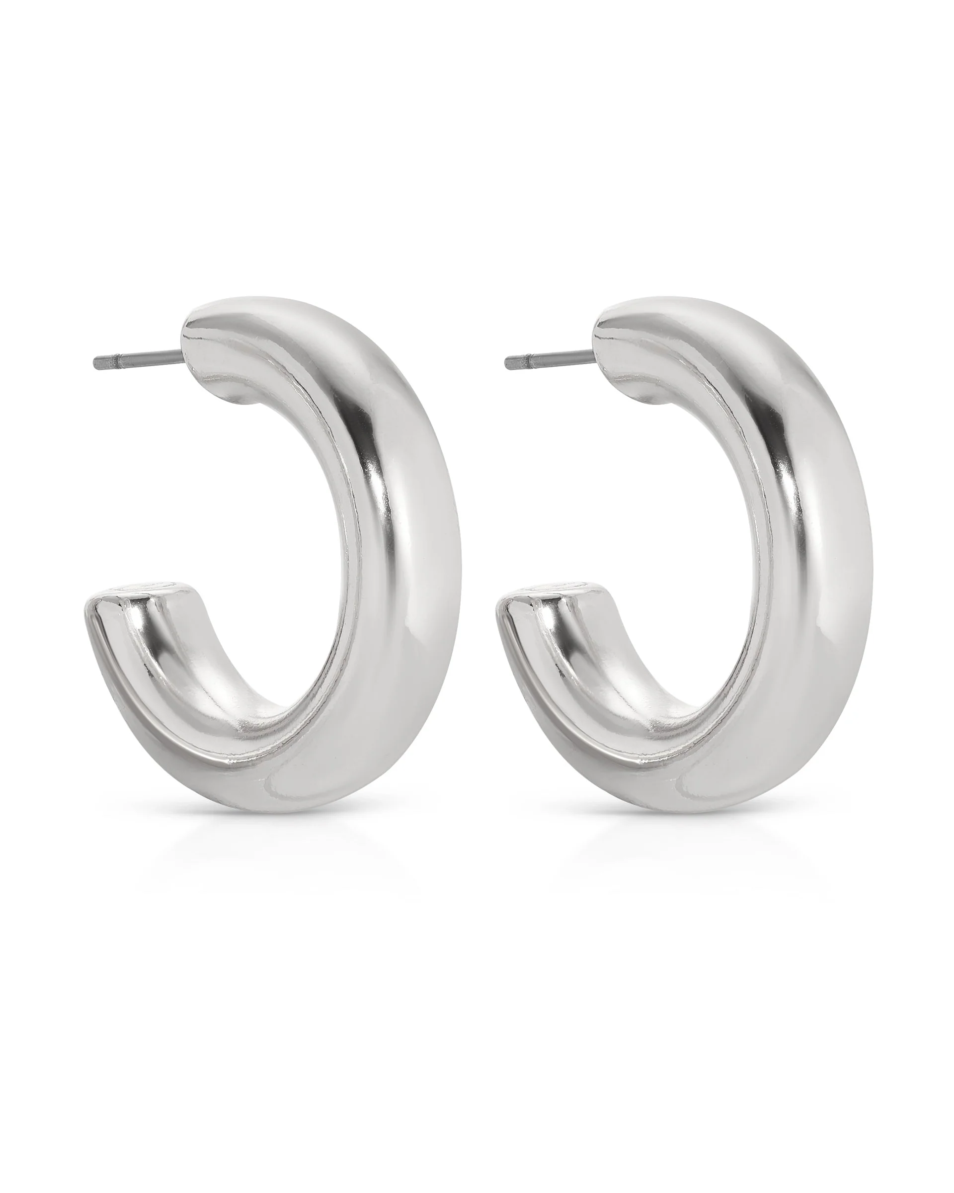 Small Thick Classic Hoops - Image 10