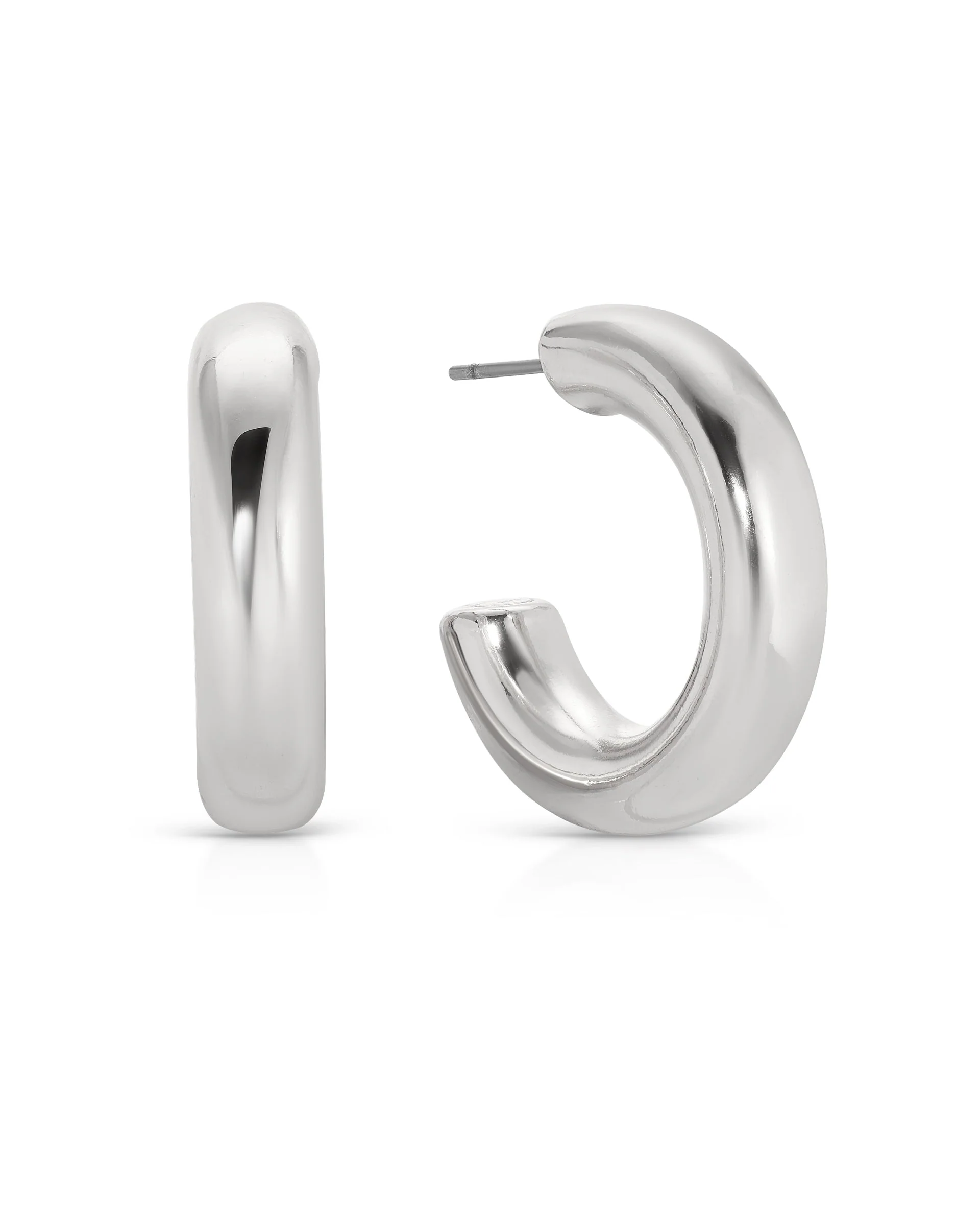 Small Thick Classic Hoops - Image 11