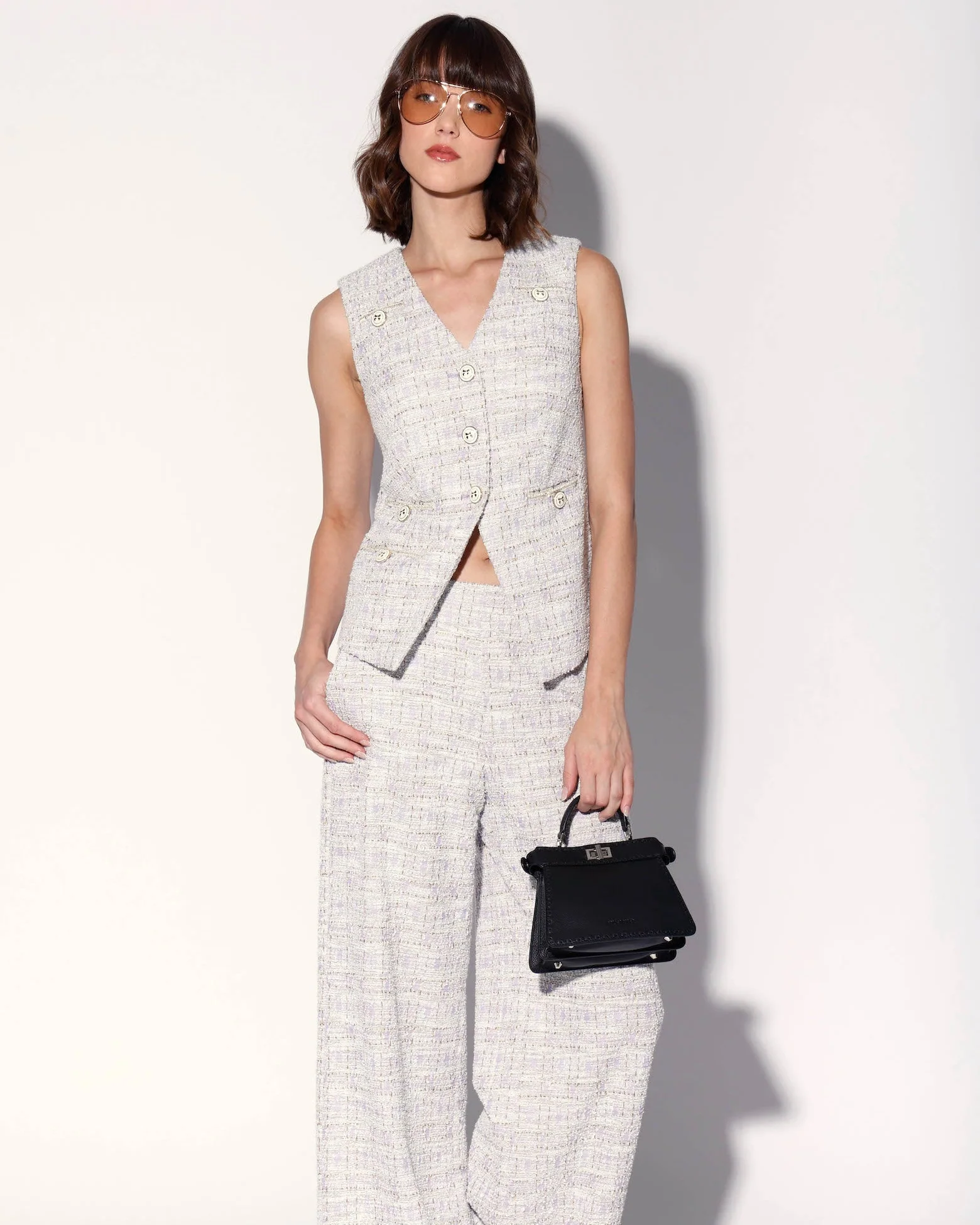 Starla Vest, Lilac Tweed - Image 2