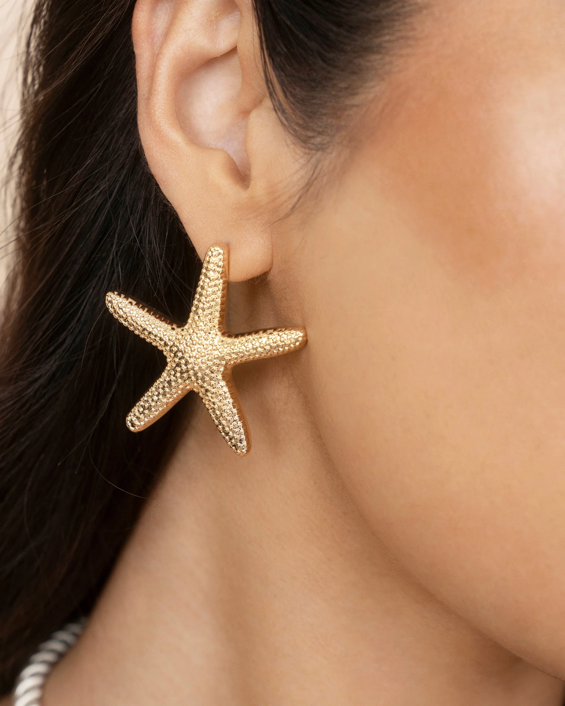 Statement Starfish Stud Earrings - Image 2