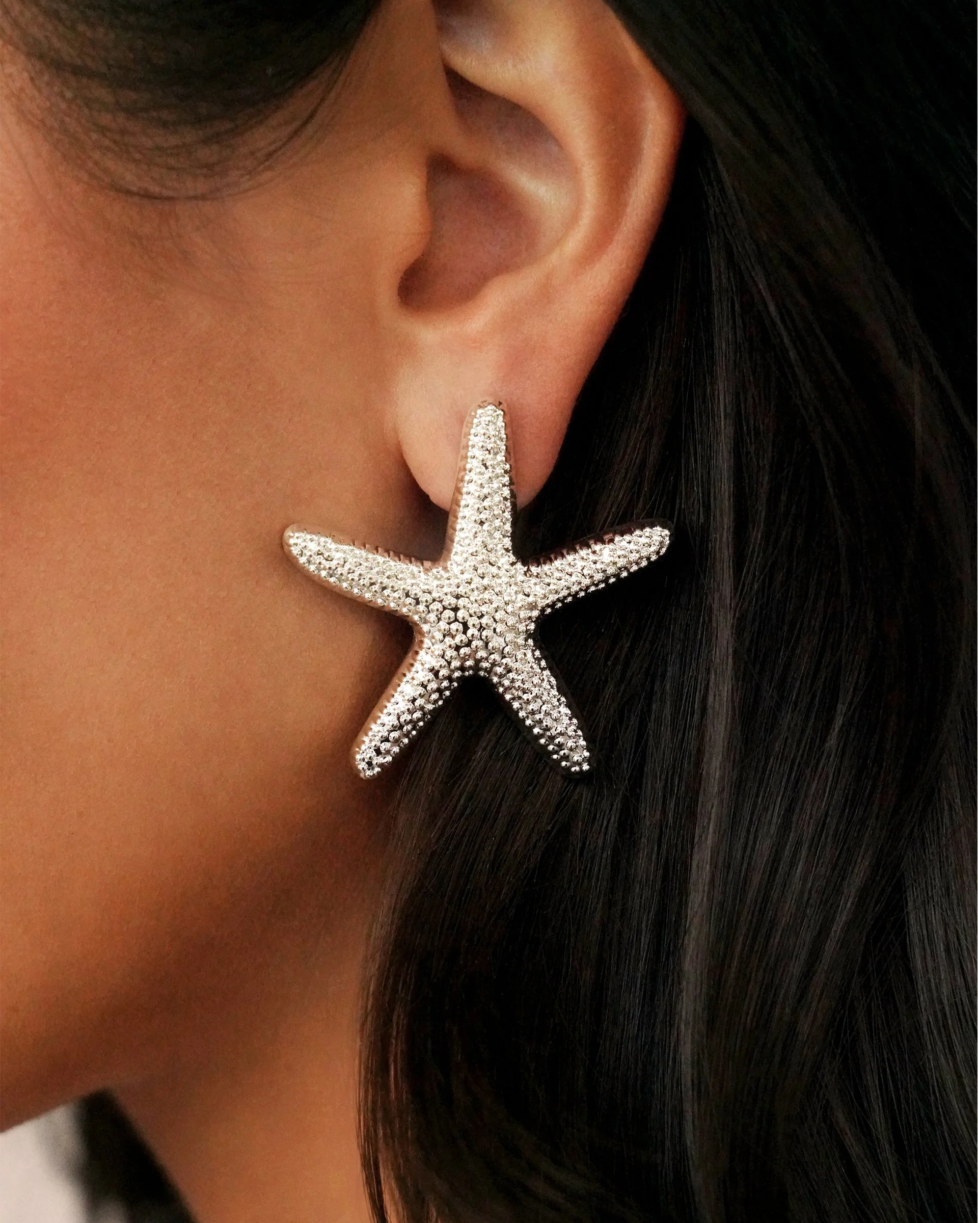 Statement Starfish Stud Earrings - Image 5