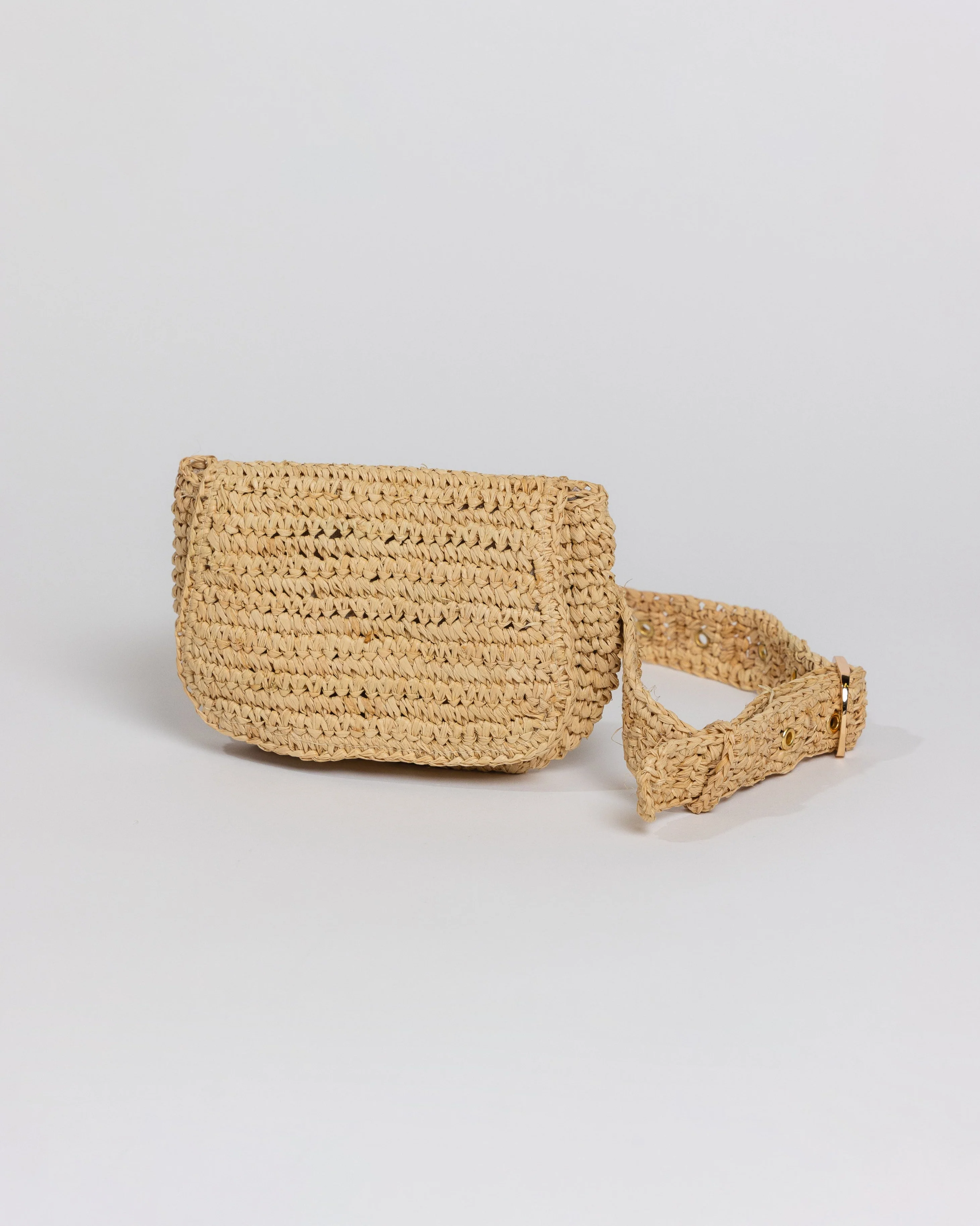 Straw Belt Bag