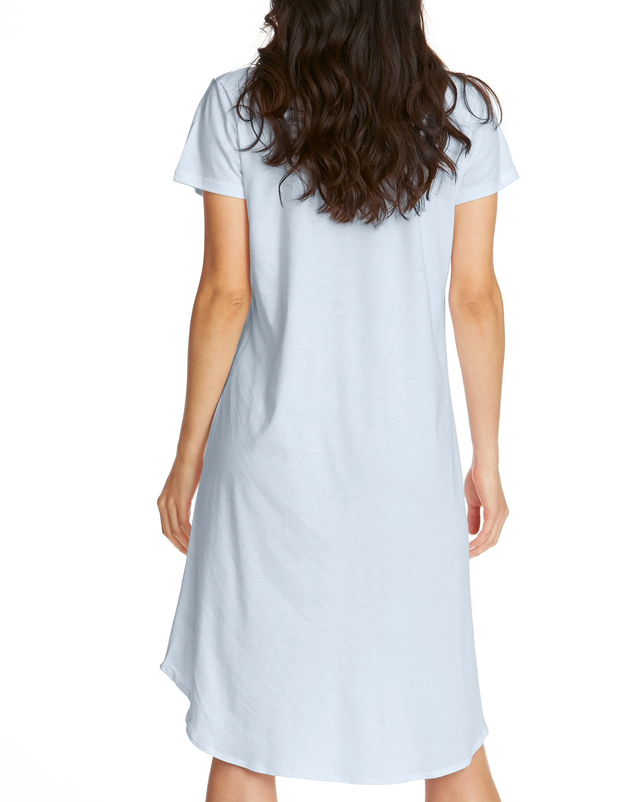 Supima® Cotton Gown Powder Blue - Image 2