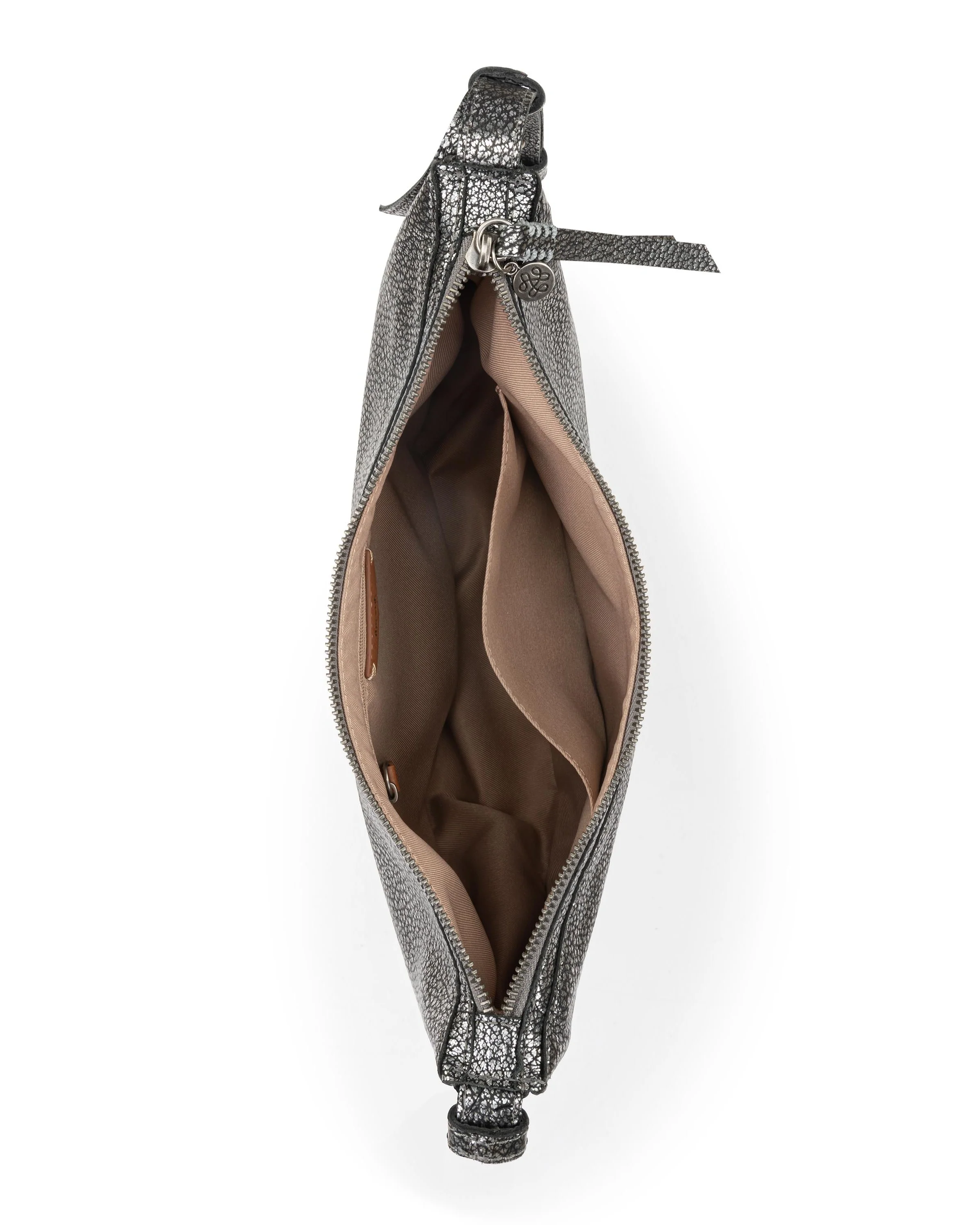 Tess Shoulder Bag - Leather - Dark Silver - Image 4