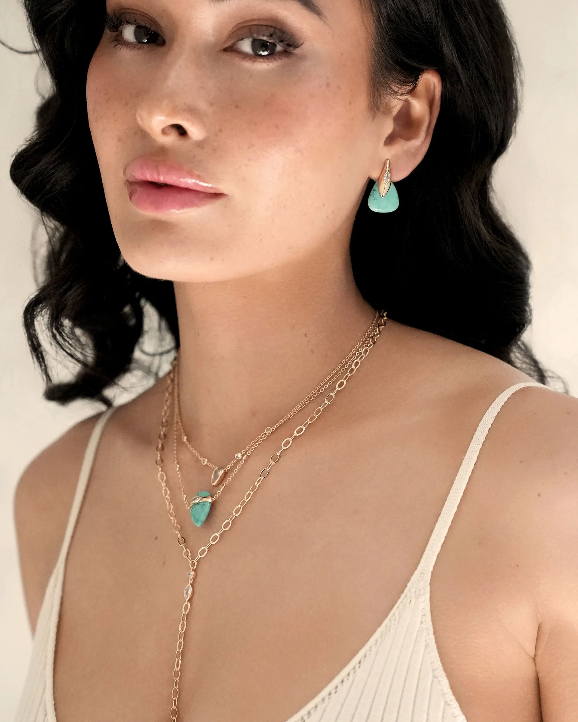 Turquoise Solstice Layered Necklace - Image 4