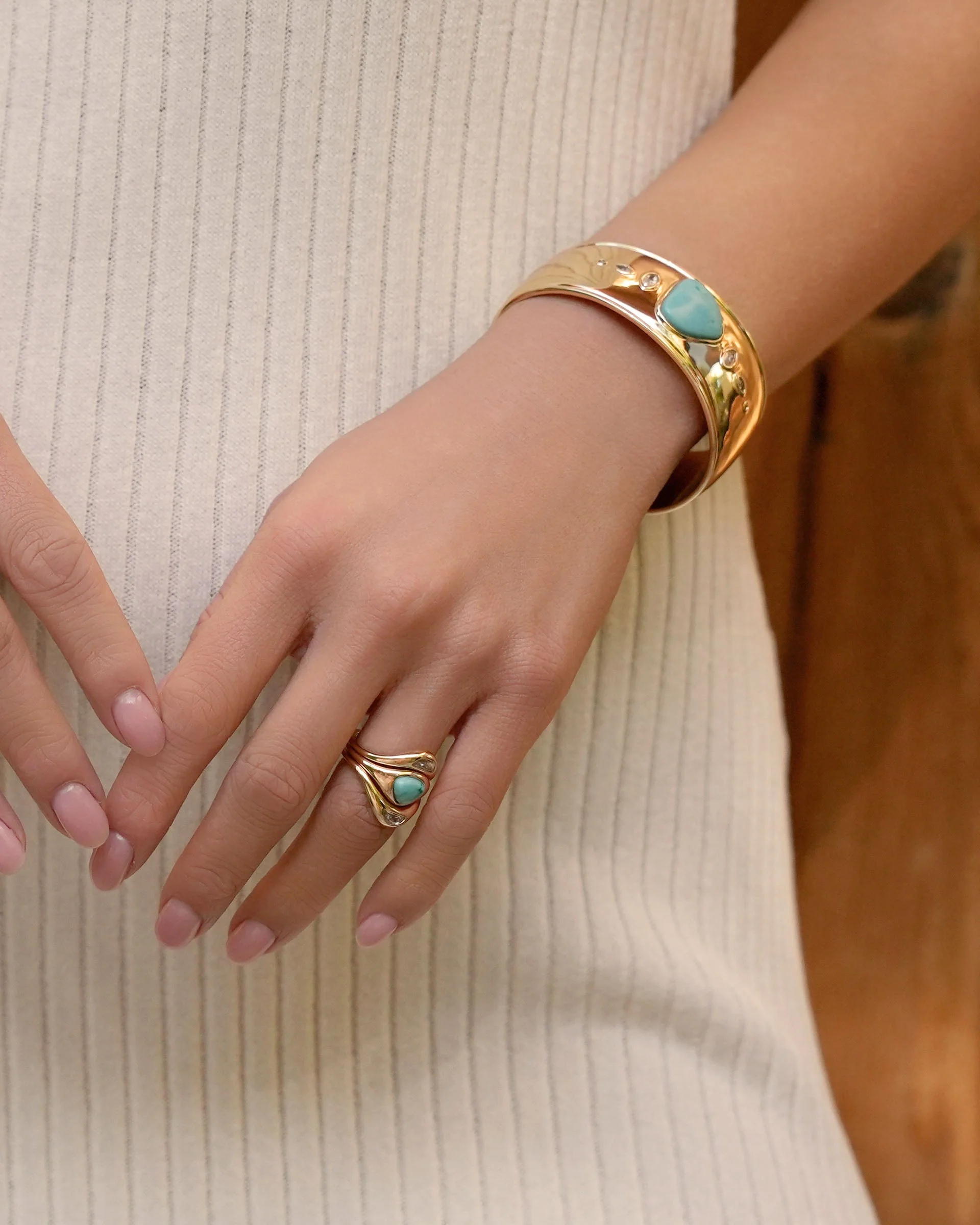 Turquoise Solstice Ring Stack - Image 4