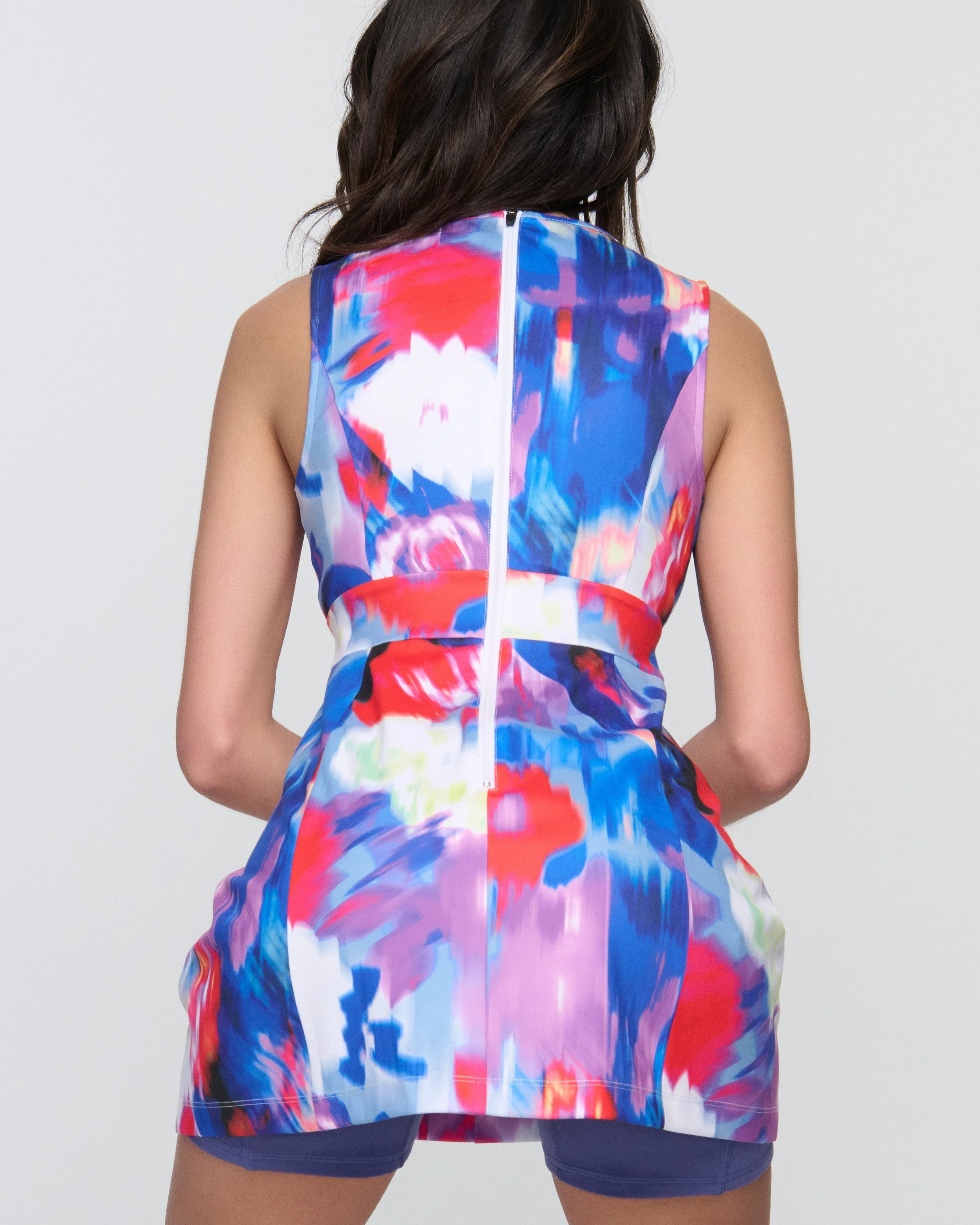 Vivi Deep V Pickleball Dress – Sleek Court Dress with Shorts - Image 2