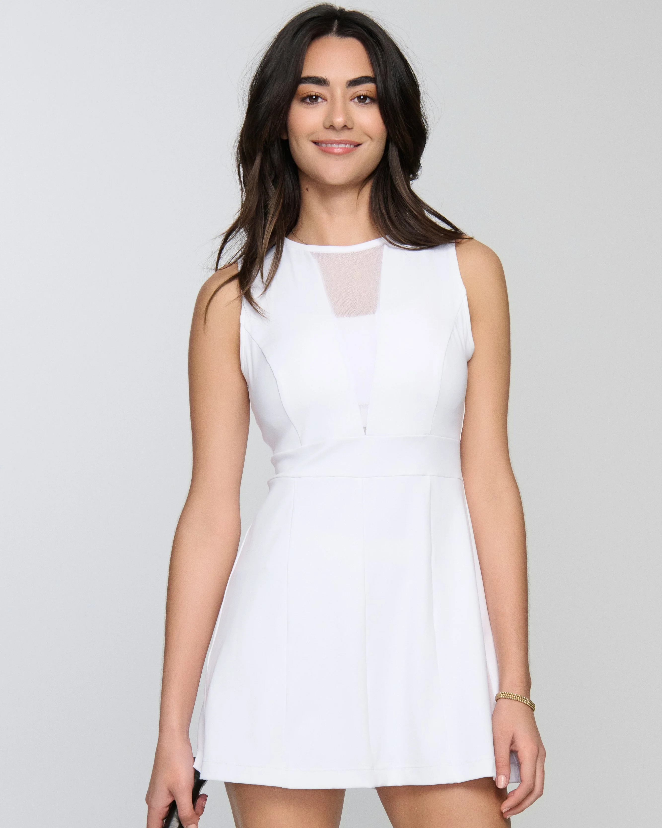 Vivi Deep V Pickleball Dress – Sleek Court Dress with Shorts - Image 7